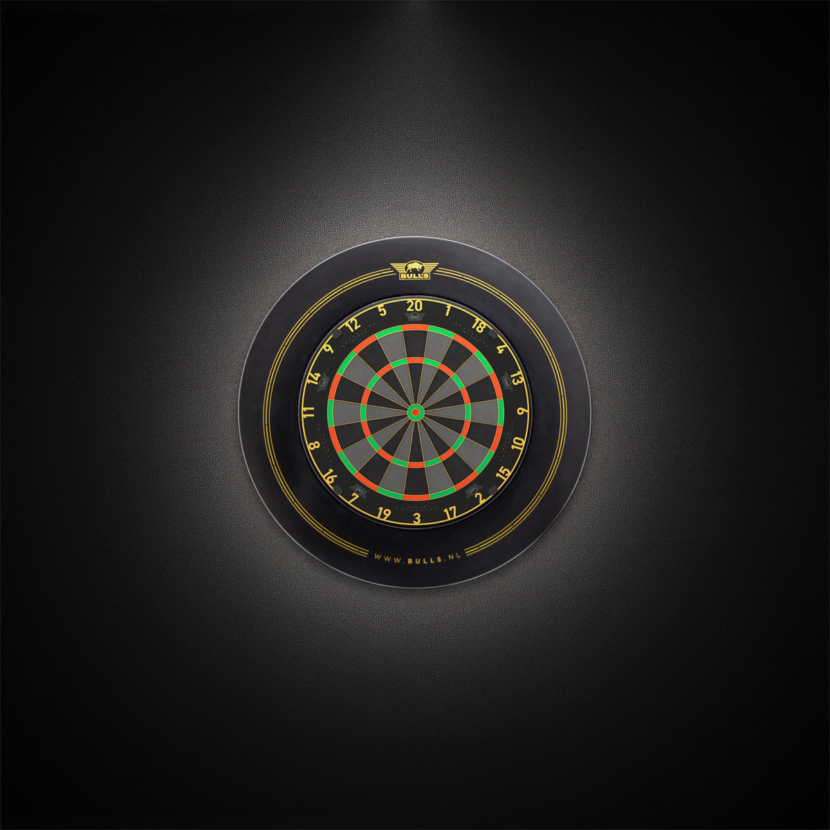 Bull's Advantage Black Professional Dartboard - DreamDarts Dartshop