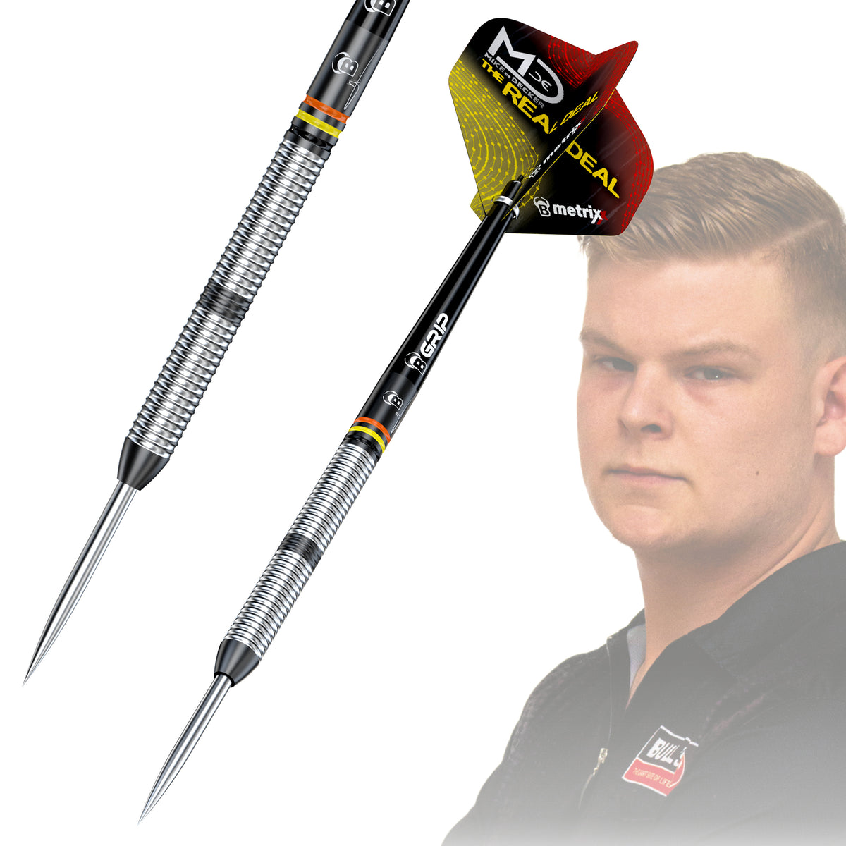 Mike de Decker Black Edition 90% Steeldarts - DreamDarts Dartshop