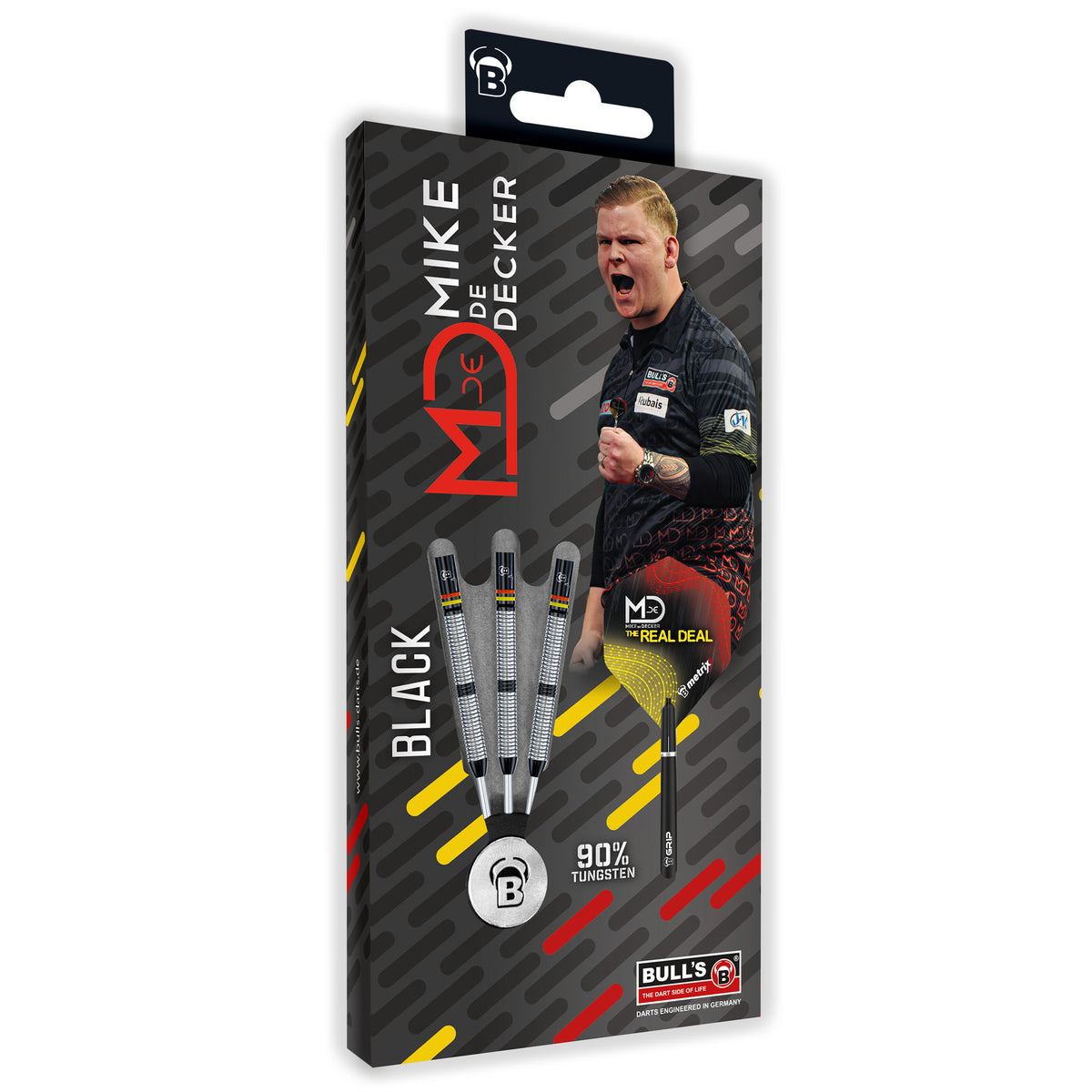 Mike de Decker Black Edition 90% Steeldarts - DreamDarts Dartshop
