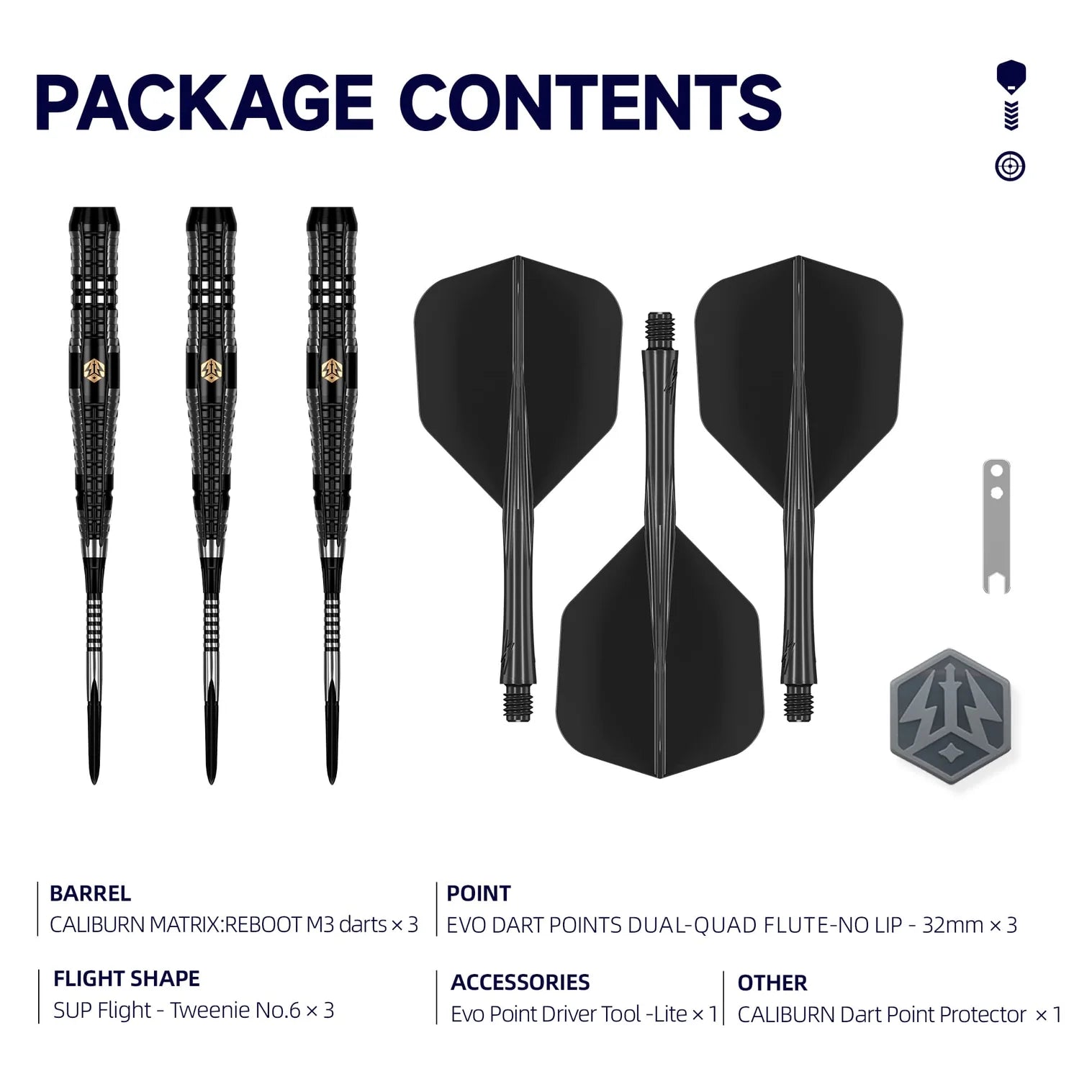 Caliburn Matrix:Reboot M3 95% Steeldarts (Kopie) - DreamDarts Dartshop