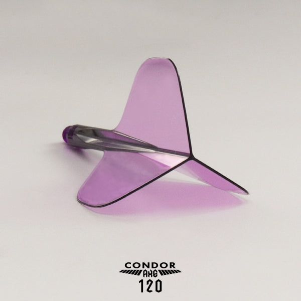 Condor AXE 120 Clear Purple No.2 Standard - DreamDarts Dartshop