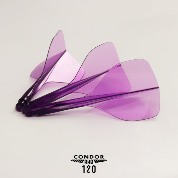 Condor AXE 120 Clear Purple No.2 Standard - DreamDarts Dartshop