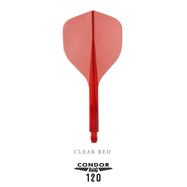 Condor AXE 120 Clear Red No.2 Standard - DreamDarts Dartshop