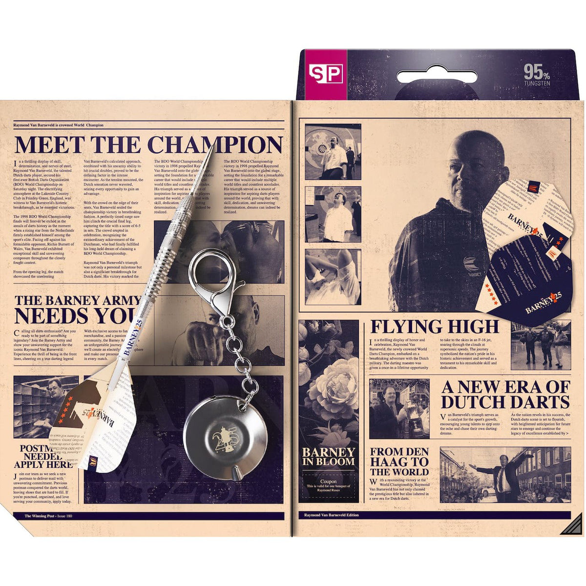Barney25 95% Steeldarts - DreamDarts Dartshop