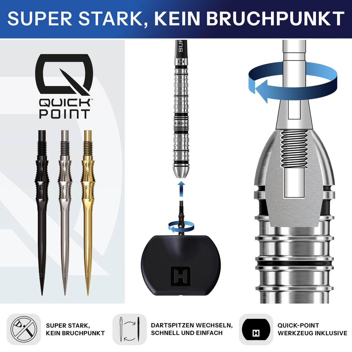 Harrows SPIRE APEX Elite Series Quick Points - DreamDarts Dartshop