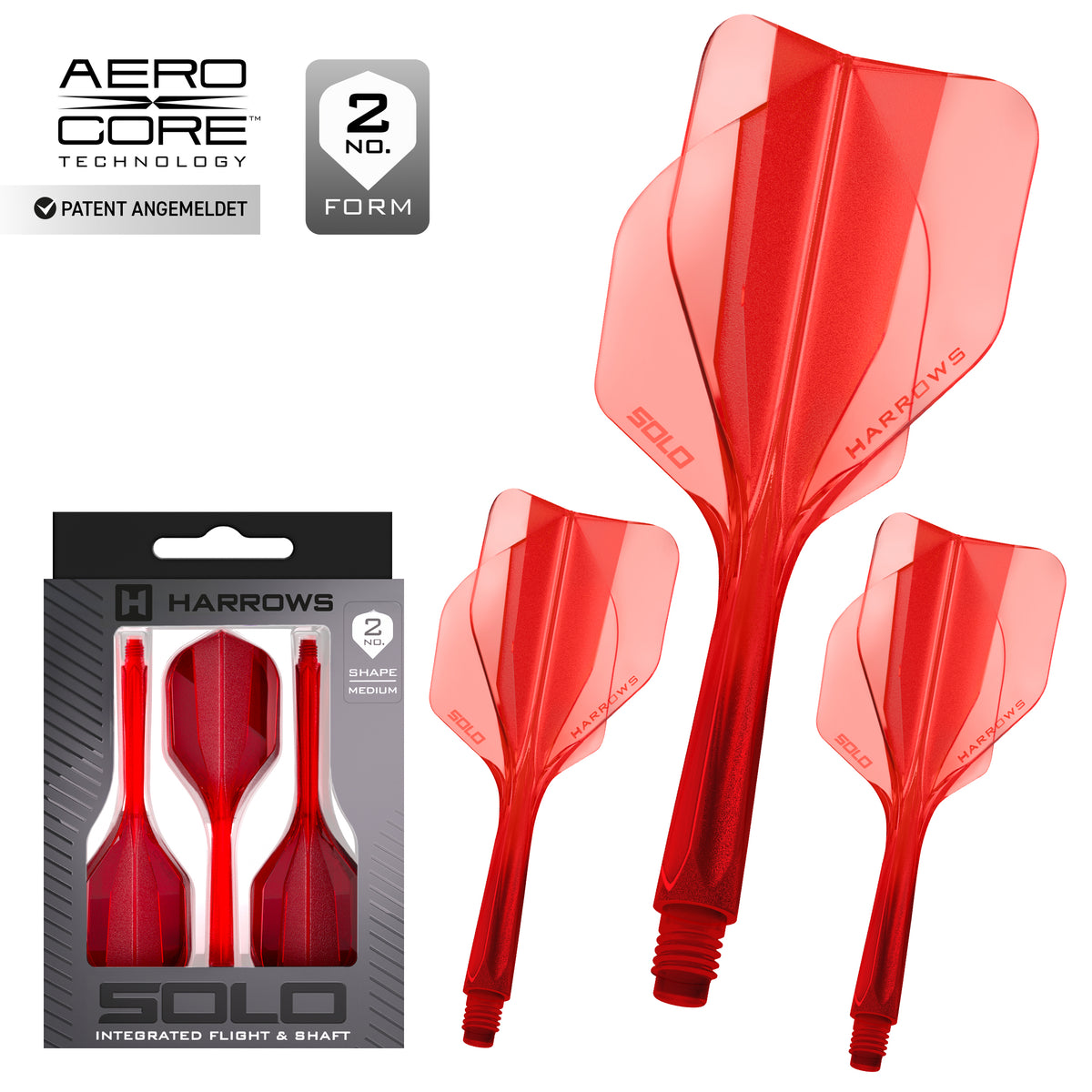 Harrows SOLO No.2 Standard - Rot - DreamDarts Dartshop