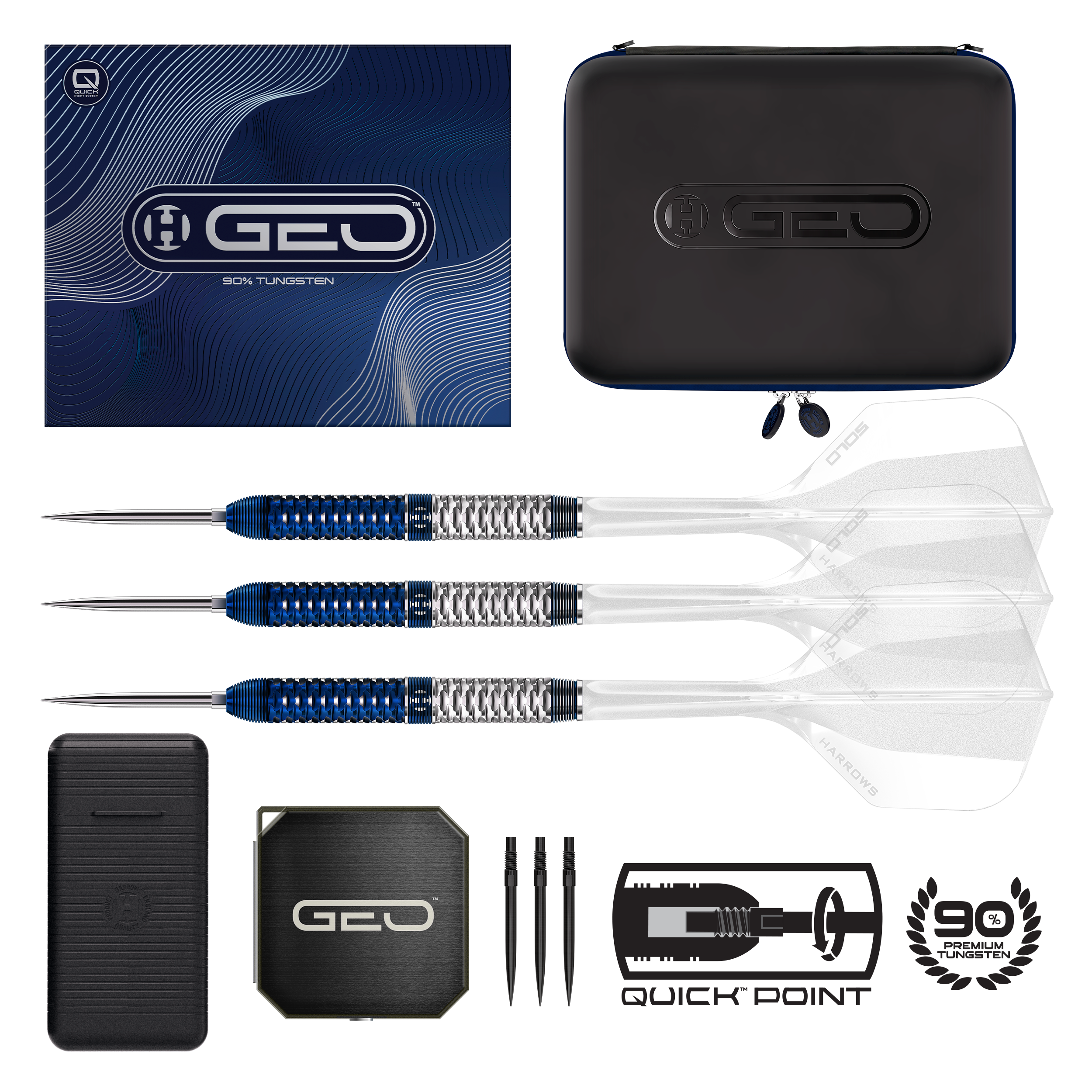 GEO Parallel 90% Steeldarts - DreamDarts Dartshop