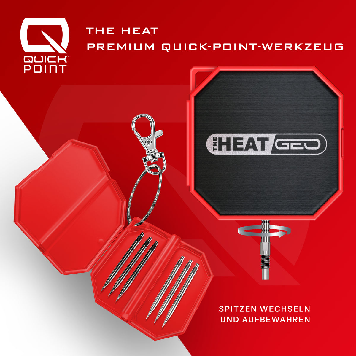 Harrows Damon Heta GEO 90% Quick Point Steeldarts - DreamDarts Dartshop