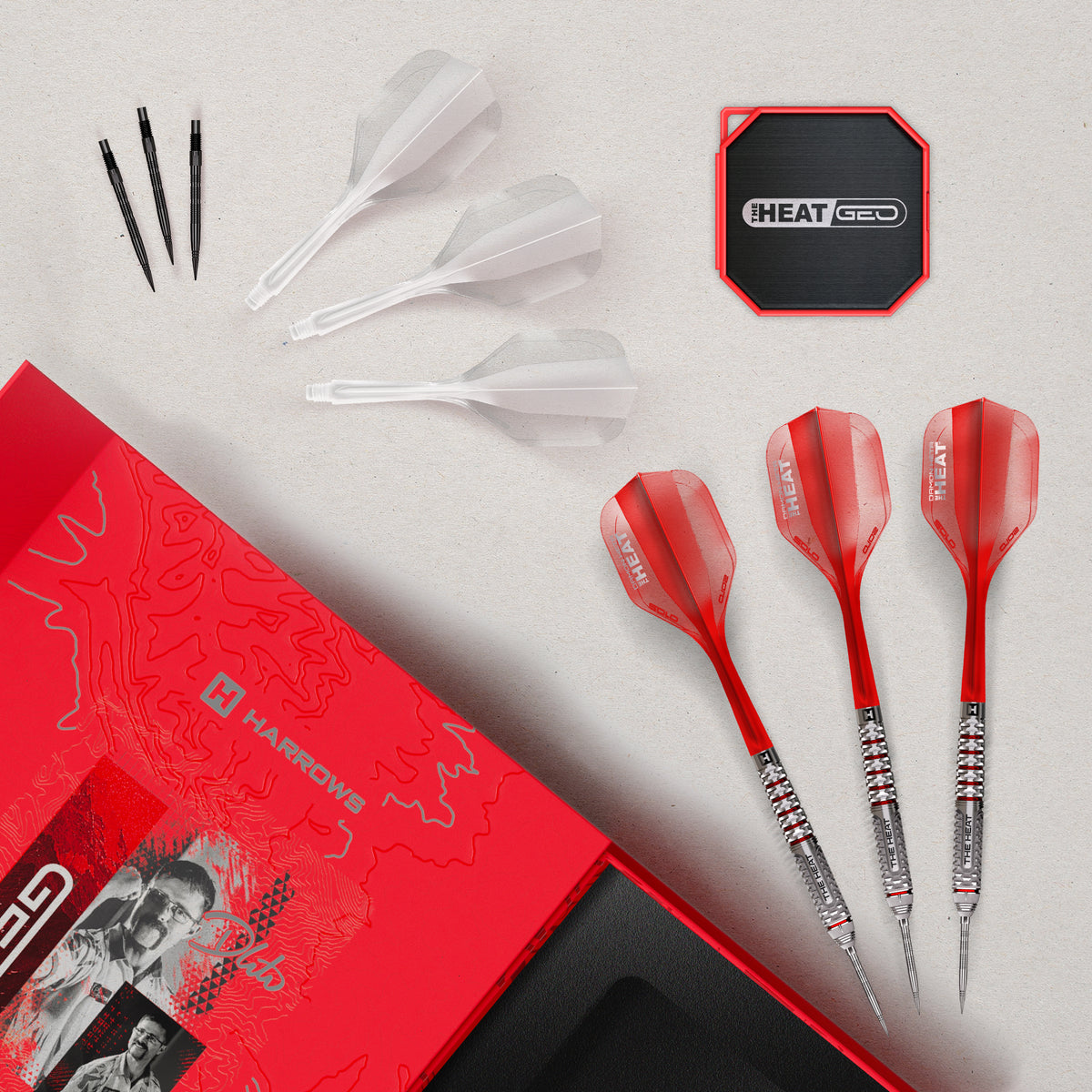 Harrows Damon Heta GEO 90% Quick Point Steeldarts - DreamDarts Dartshop