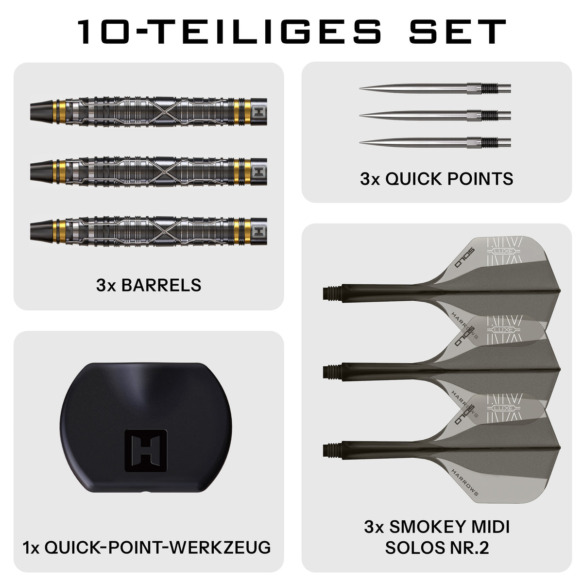 Harrows NX Luxe Tapered 90% Quick Point Steeldarts - DreamDarts Dartshop