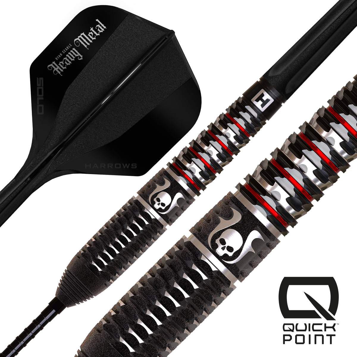 Harrows Ryan Searle GEO 90% Quick Point Steeldarts - DreamDarts Dartshop