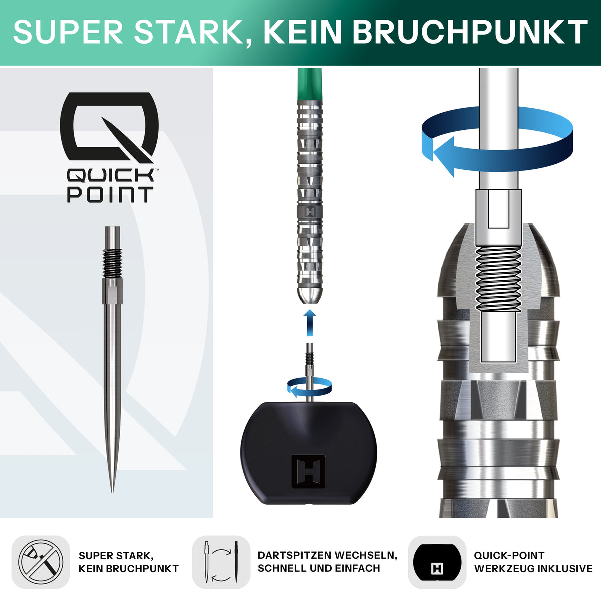 Harrows Torrent 90% Quick Point Steeldarts - DreamDarts Dartshop