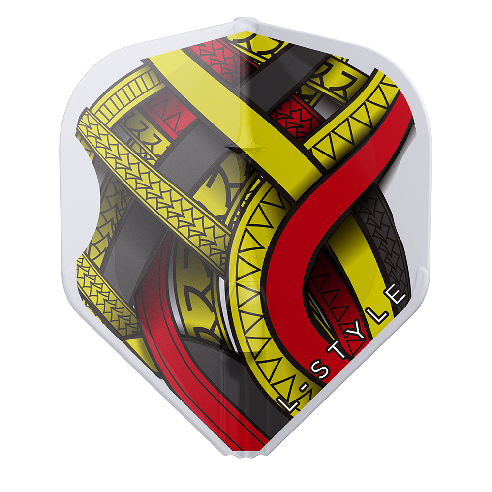 Mike de Decker V1 L-Style Signature Champagne EZ Flights - DreamDarts Dartshop