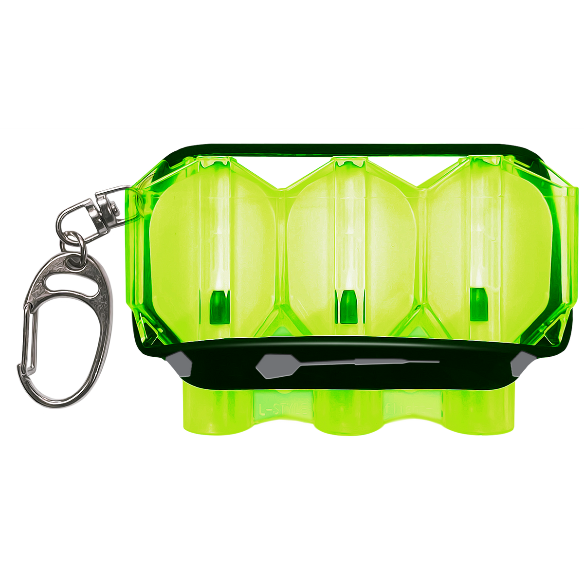 L-Style Krystal Flight Case Neon Yellow - DreamDarts Dartshop