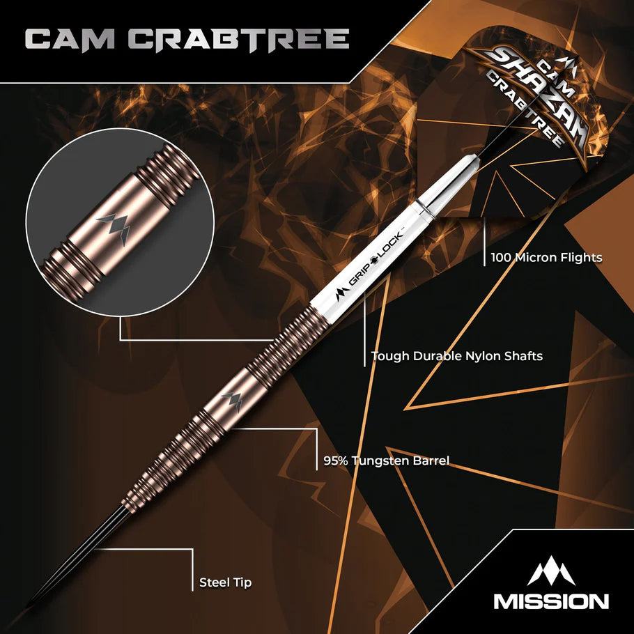 Cameron Crabtree V2 95% Steeldarts - DreamDarts Dartshop