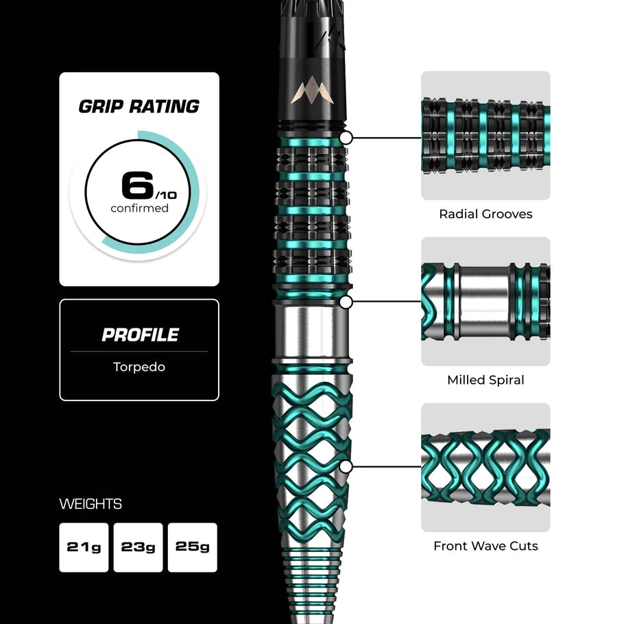 Mission Neptune R2.5 90% Steeldarts - DreamDarts Dartshop