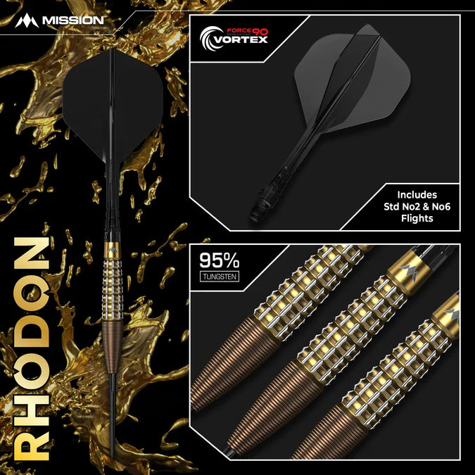Mission Rhodon 95% Steeldarts - DreamDarts Dartshop