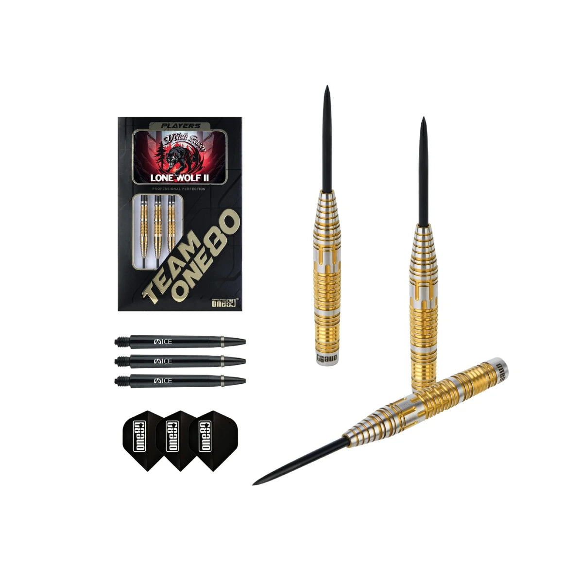 Mick Lacey Lone Wolf II 90% Steeldarts - DreamDarts Dartshop