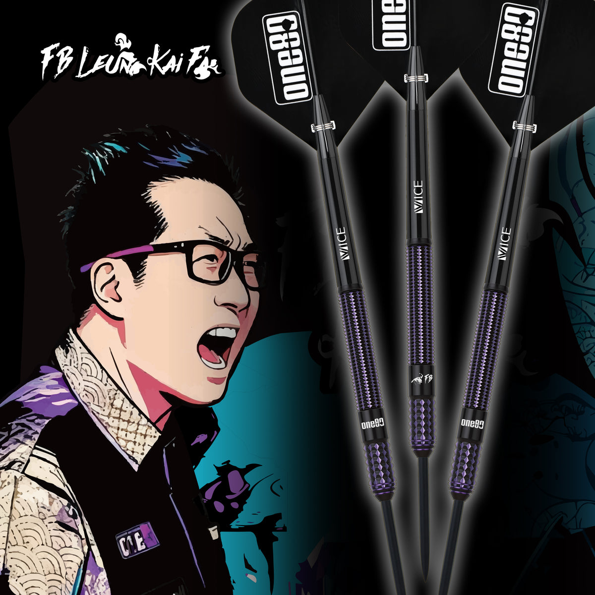 FB Kai Fan Leung Signature Dart V3 90% Steeldarts - DreamDarts Dartshop