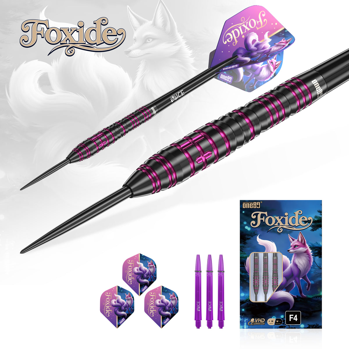 Foxide F4 90% Steeldarts - DreamDarts Dartshop