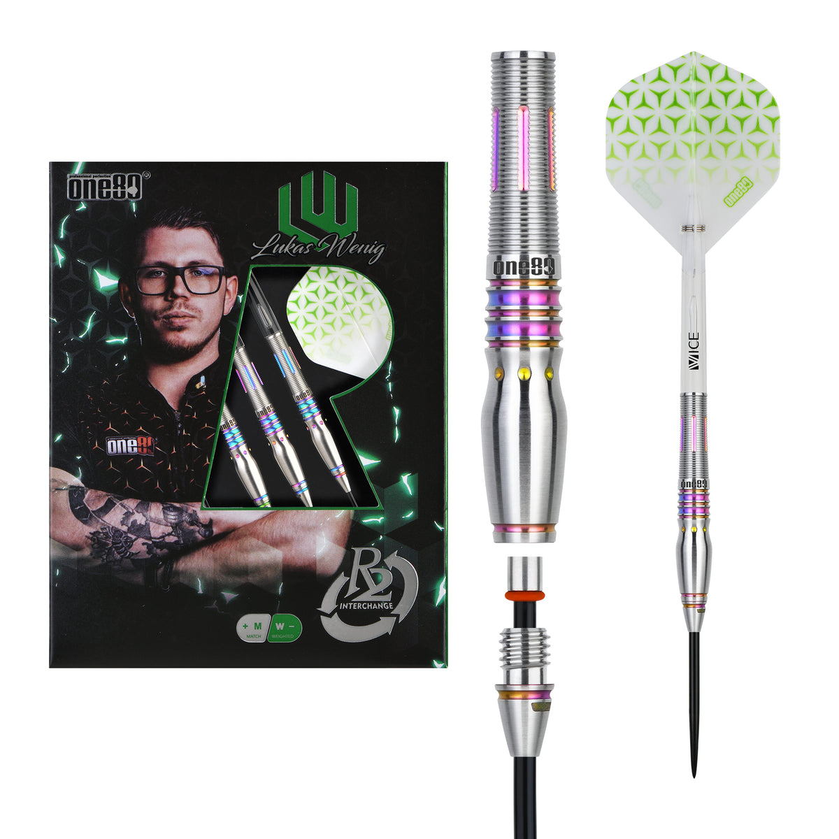Lukas Wenig V2 R2 Interchange 90% Steeldarts - DreamDarts Dartshop