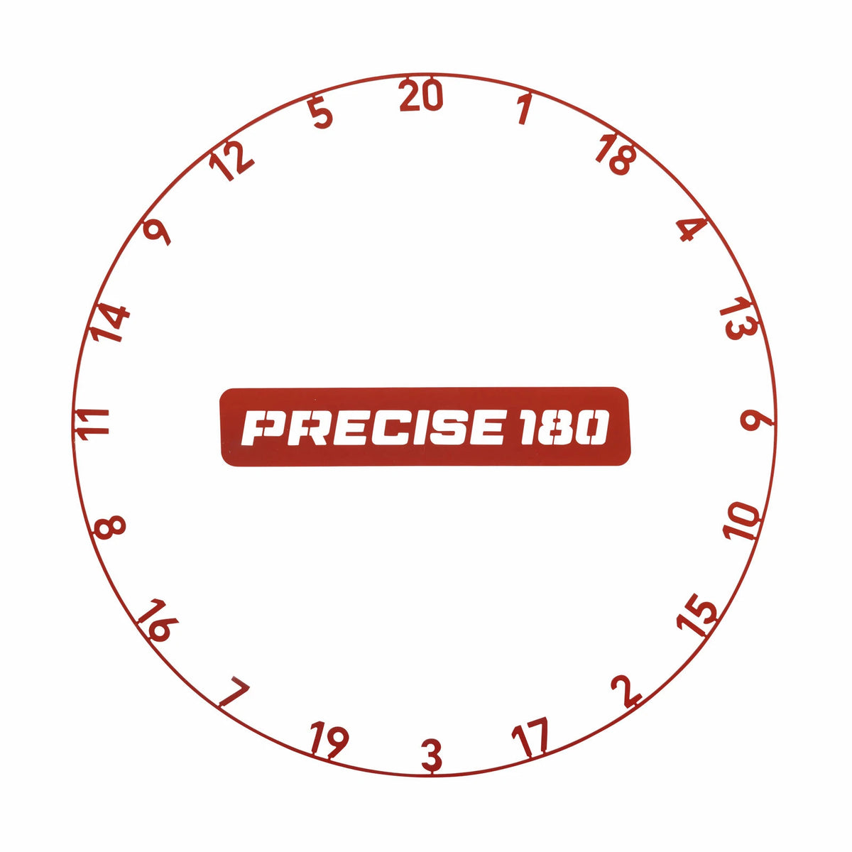 Precise180 Zahlenring - Faded Red - DreamDarts Dartshop