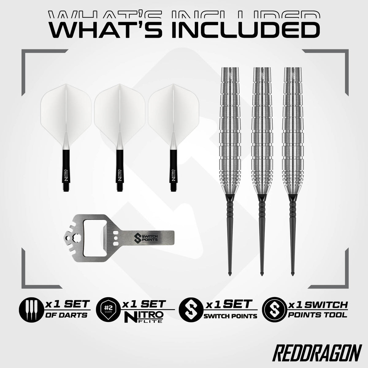 Luke Humphries - TX1 Pioneer Switch Points 90% Steeldarts - DreamDarts Dartshop