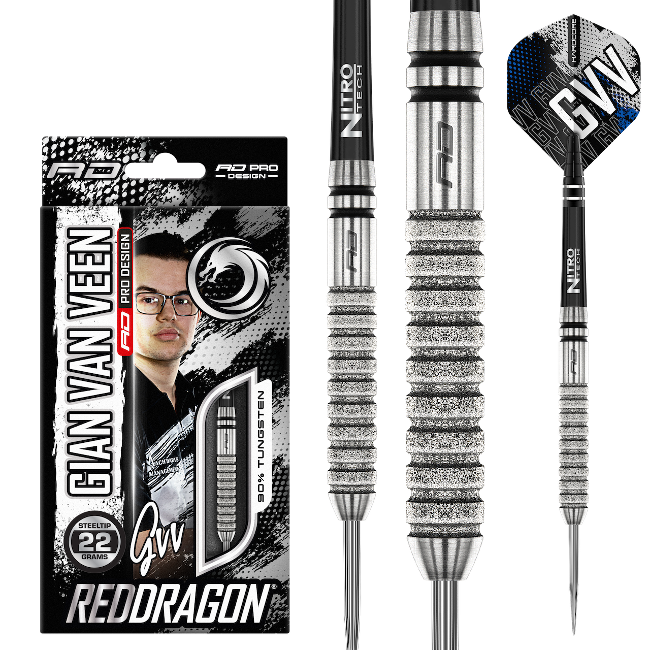 Gian van Veen Tour Edition 90% Steeldarts - DreamDarts Dartshop
