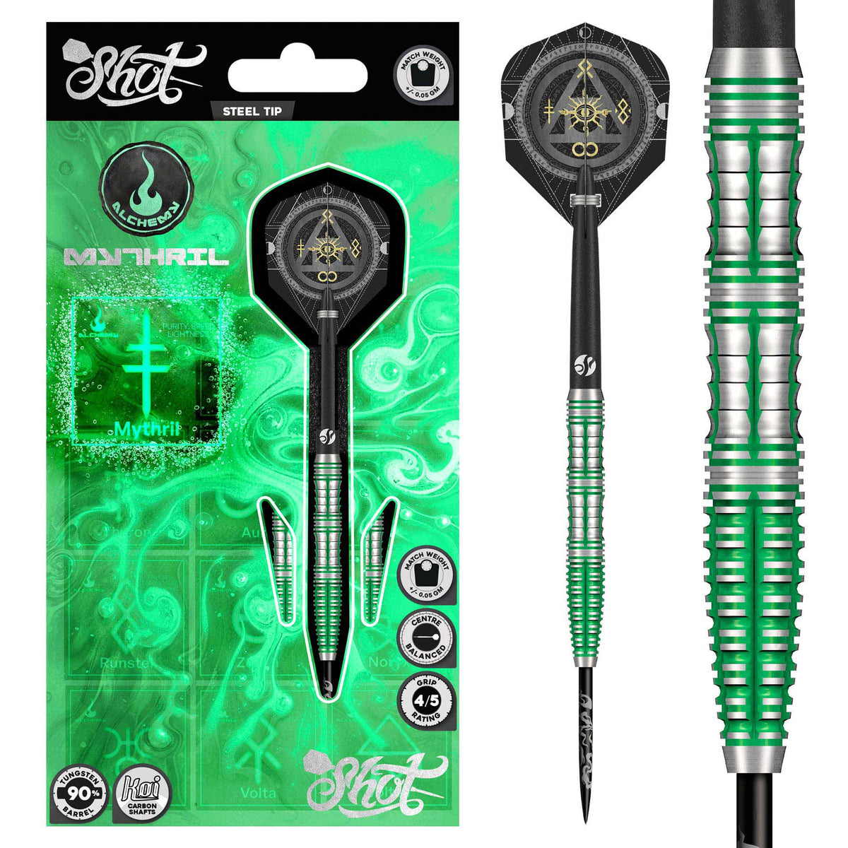Shot Alchemy Mythril 90% Steeldarts - DreamDarts Dartshop