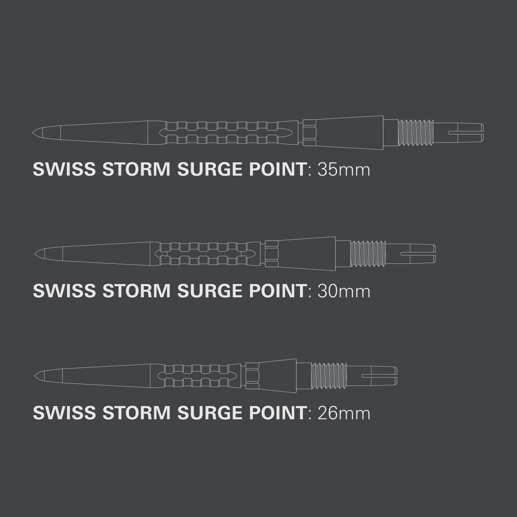 Swiss Storm Surge Points - DreamDarts Dartshop