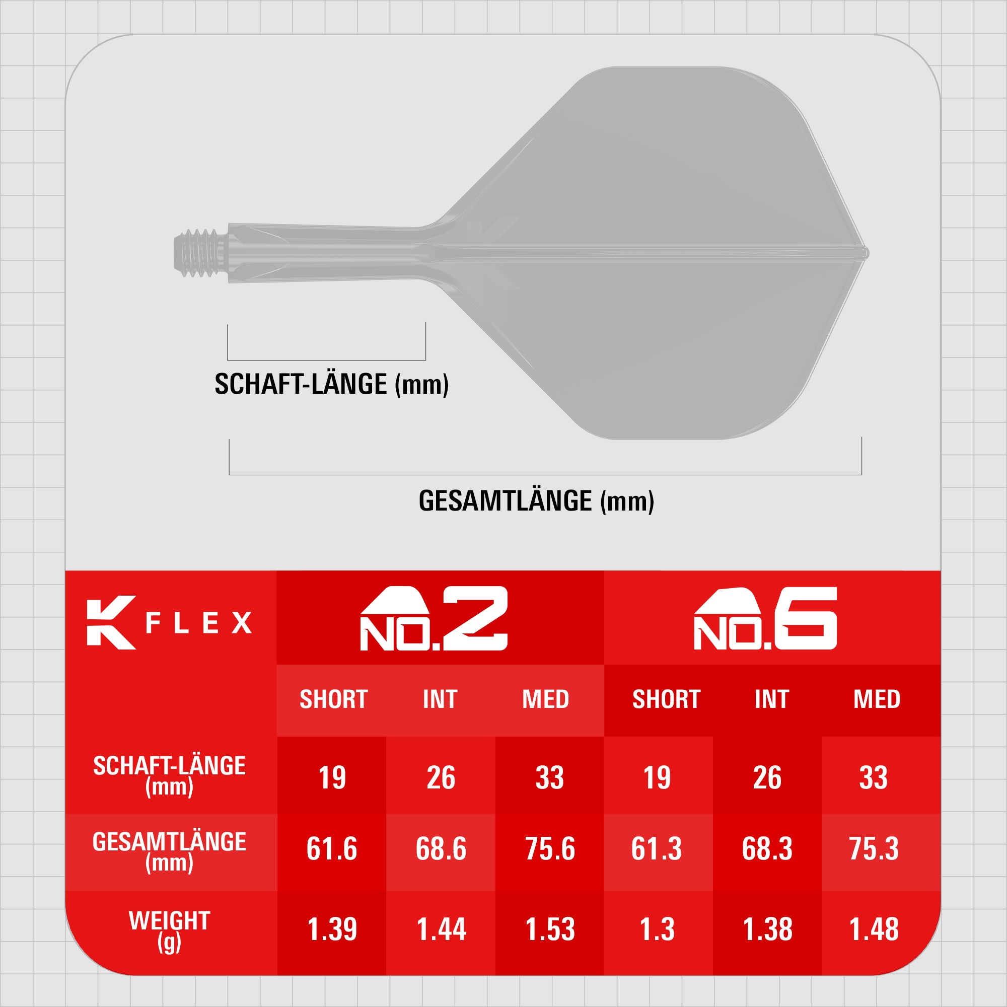BOLIDE K-FLEX No. 2 Standard - DreamDarts Dartshop