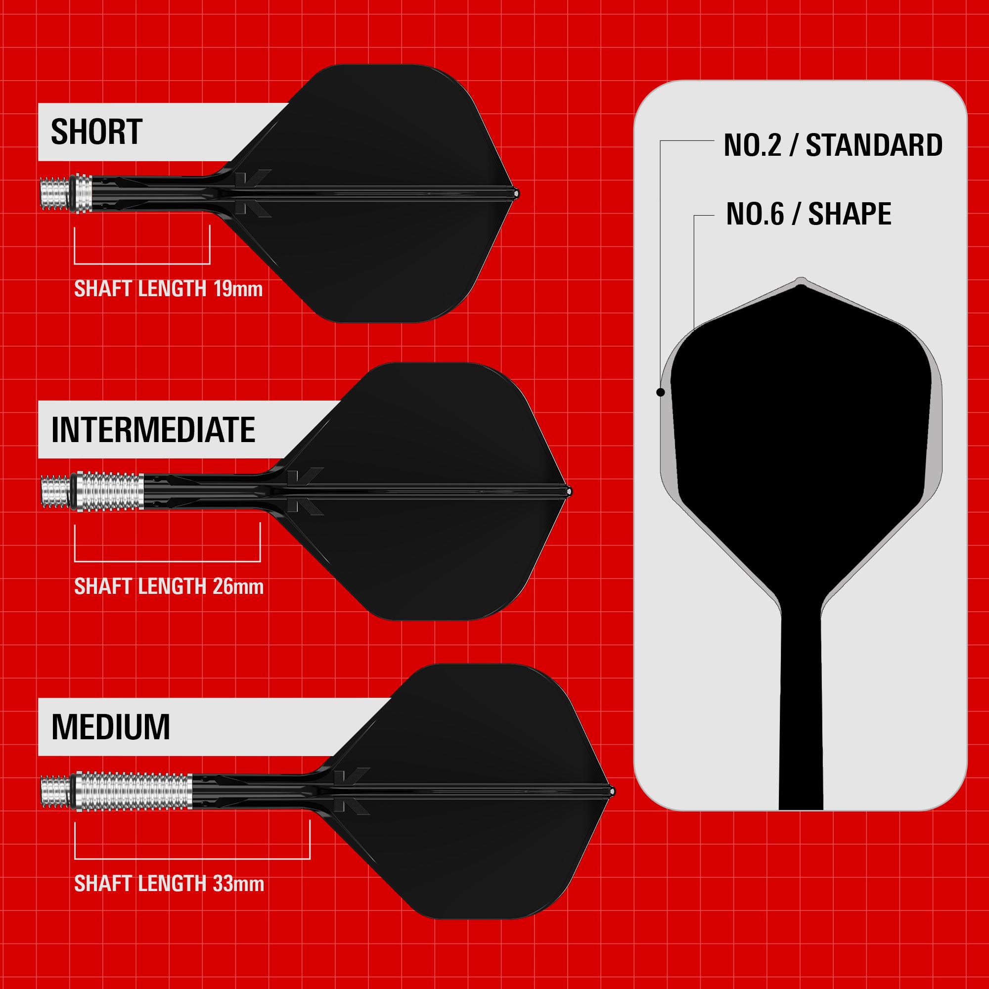 K-SHIFT BLACK NO.2 STANDARD - DreamDarts Dartshop