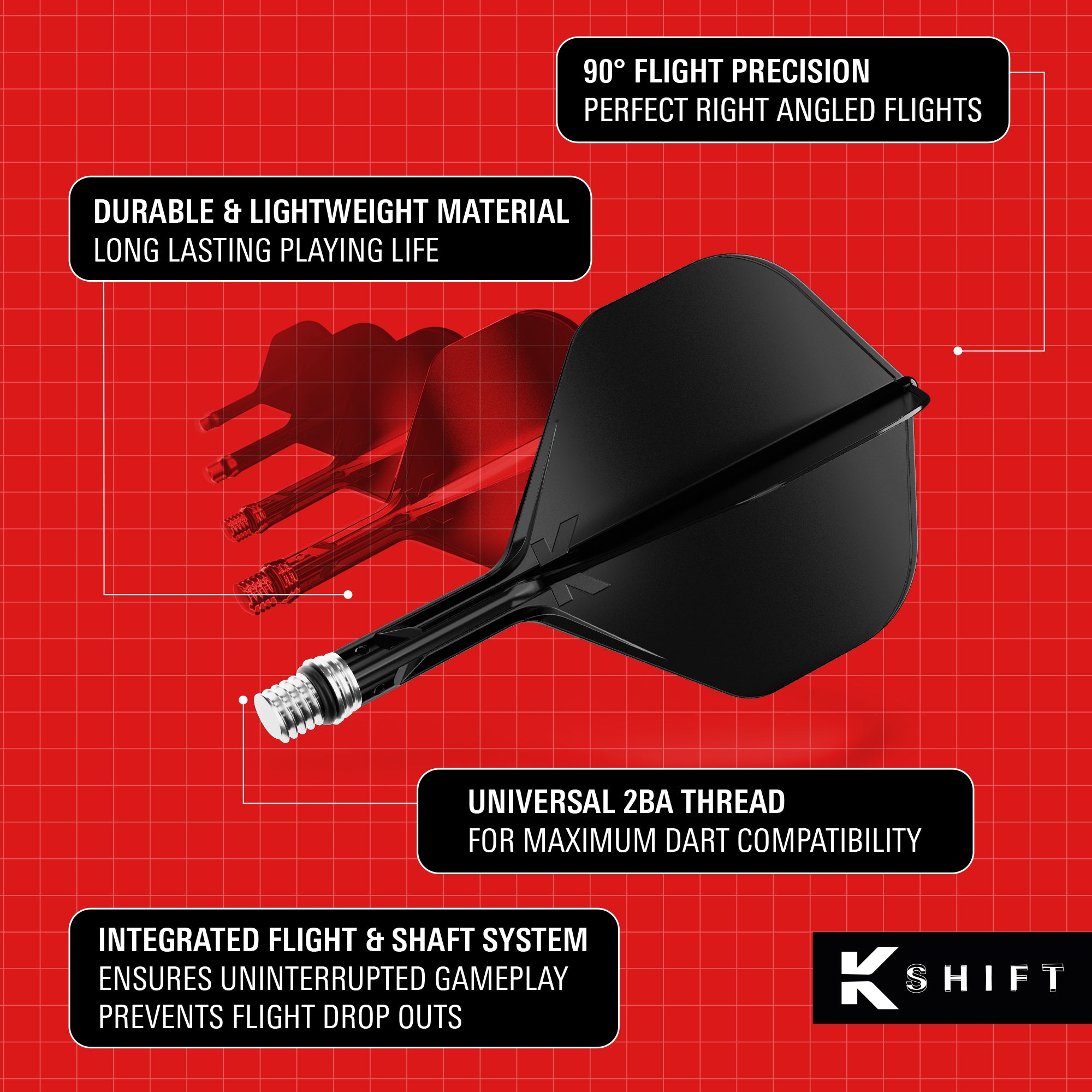 K-SHIFT BLACK NO.2 STANDARD - DreamDarts Dartshop