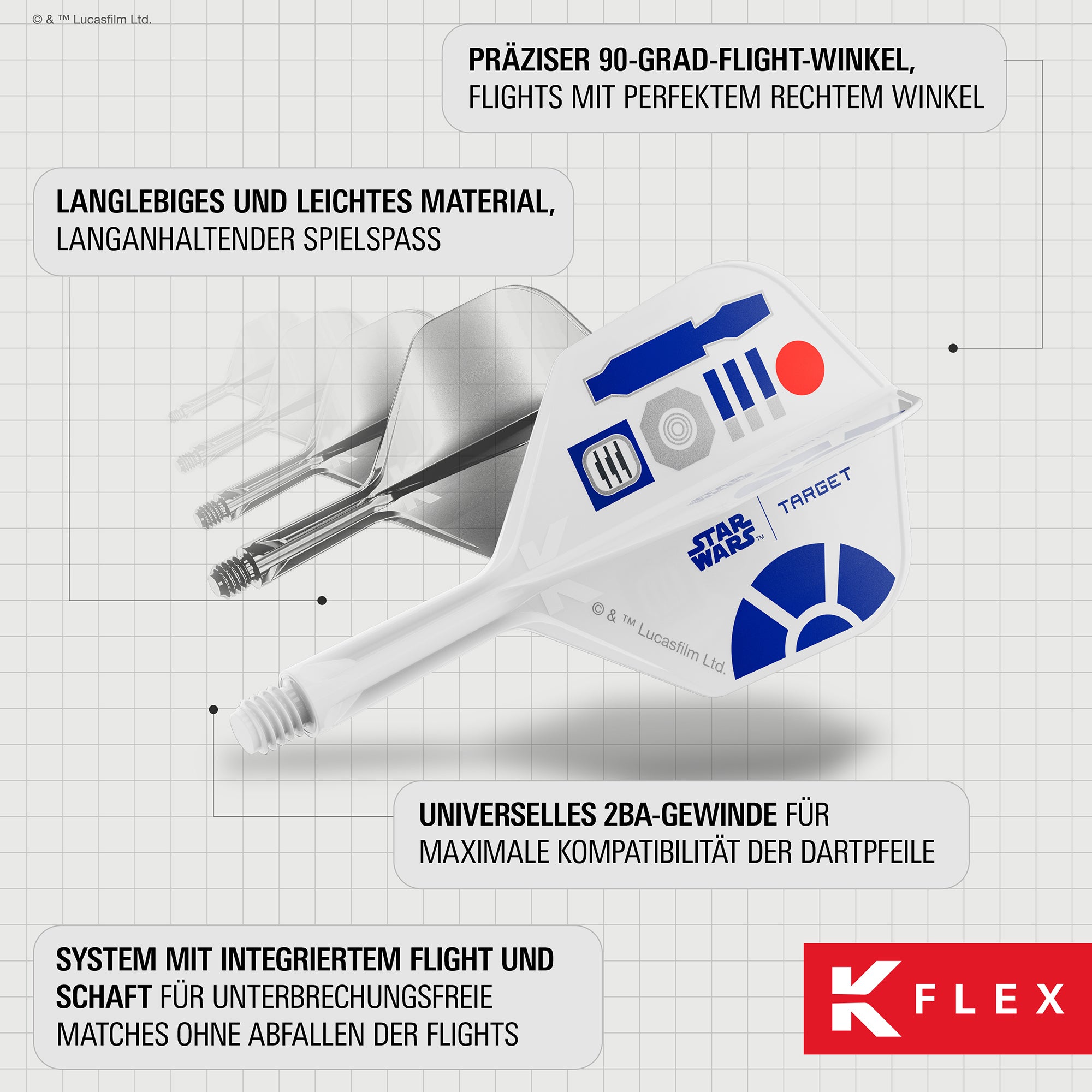 R2D2 K-FLEX No. 2 Standard - DreamDarts Dartshop