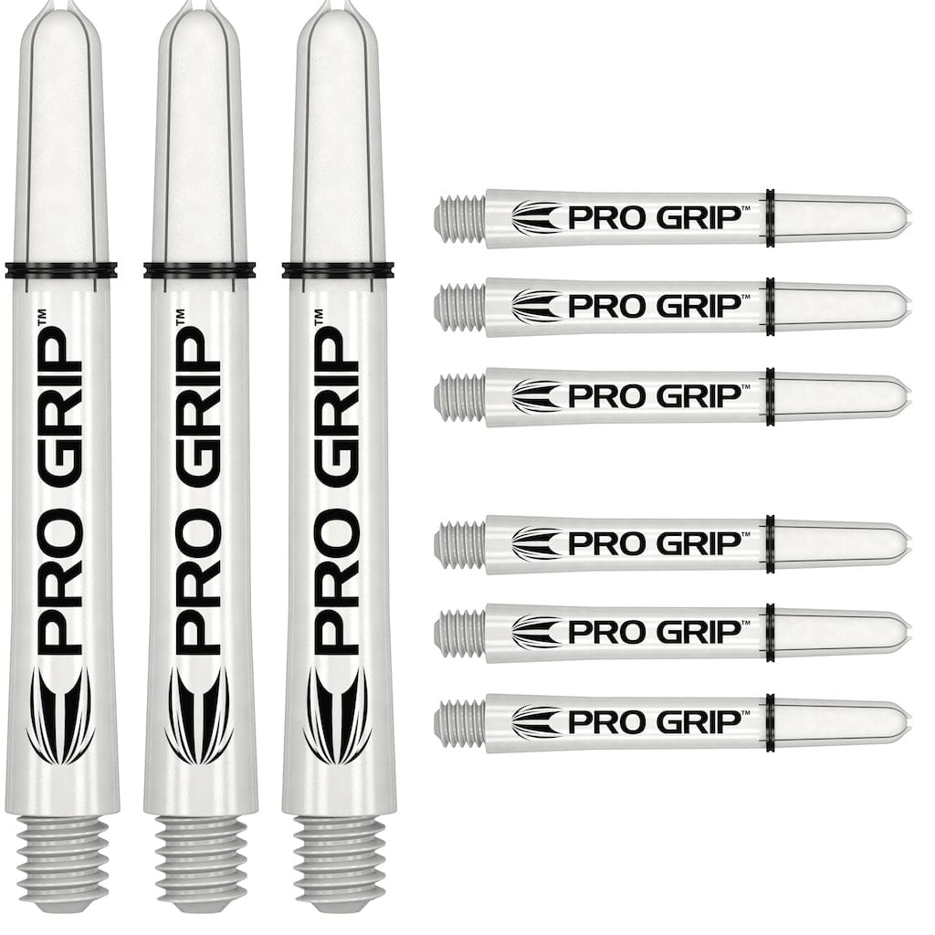 Target Pro Grip Shafts 3 Sets - White - DreamDarts Dartshop
