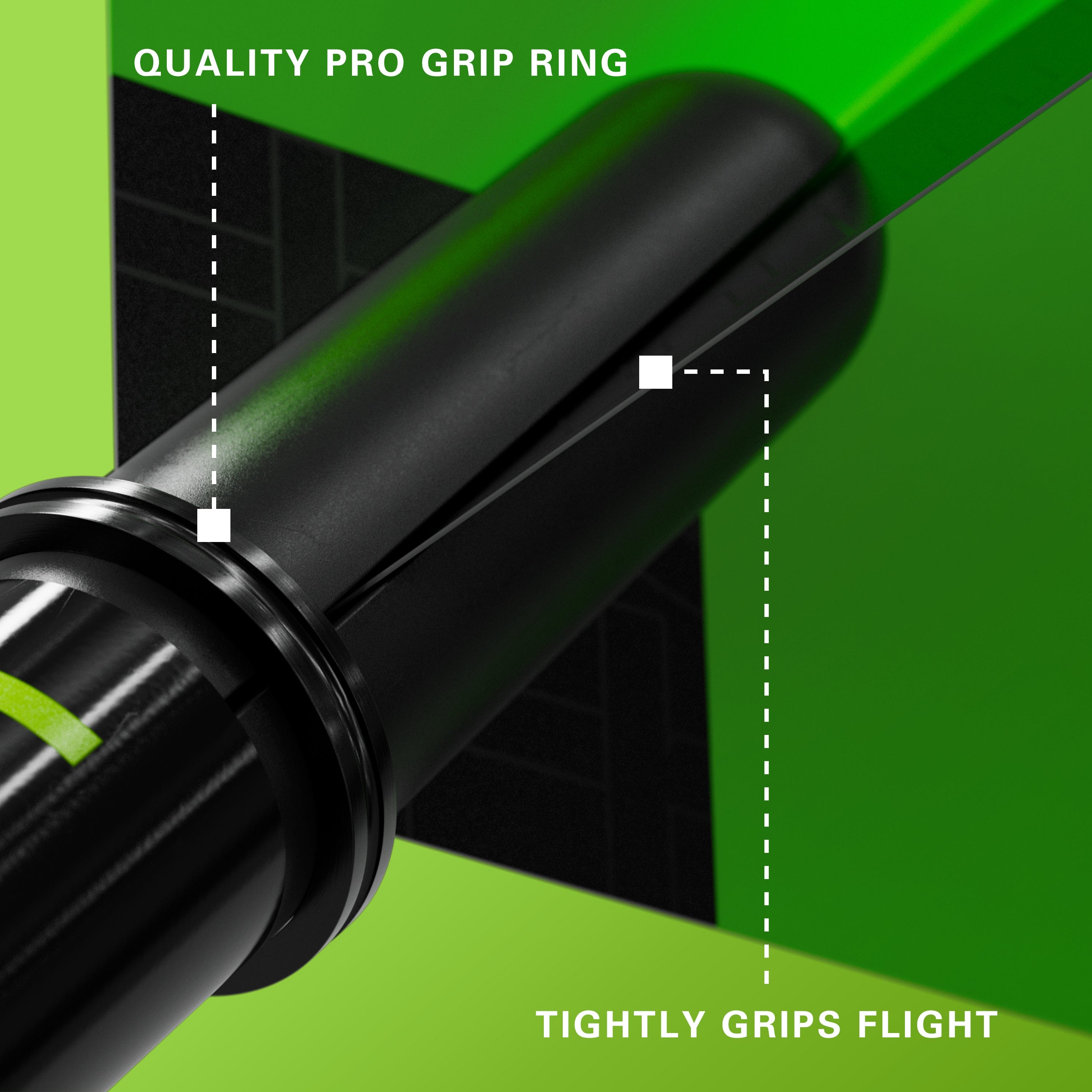 Target Pro Grip TAG Shafts 3 Sets - Black & Green - DreamDarts Dartshop