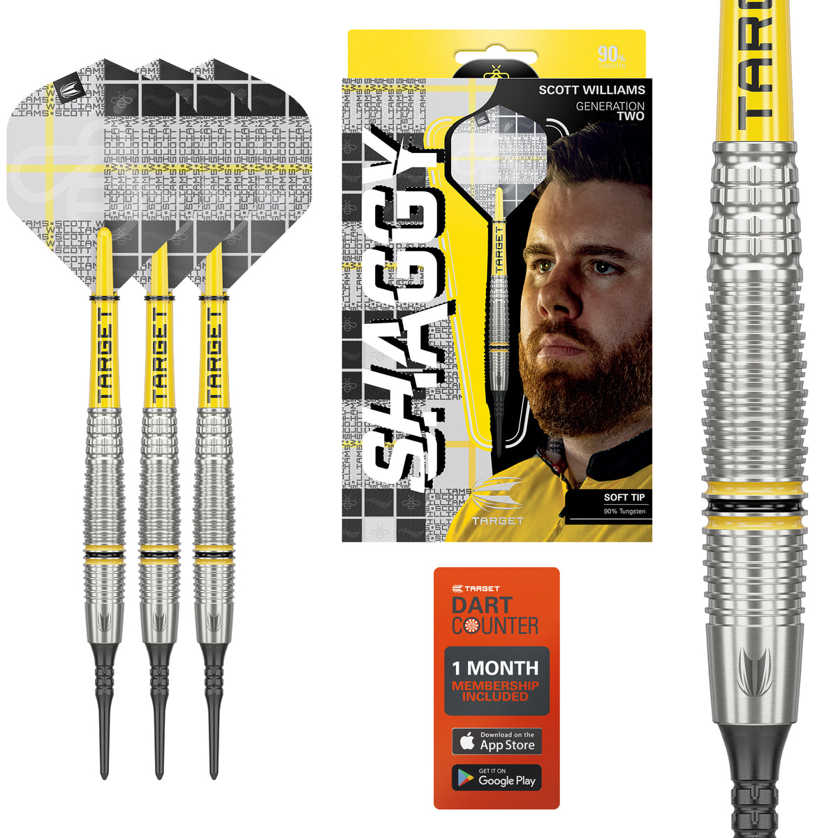 Scott "Shaggy" Williams G2 90% Softdarts - DreamDarts Dartshop