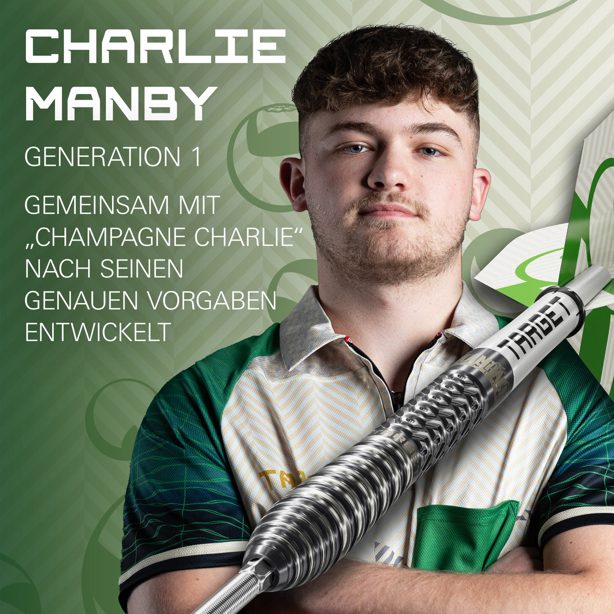CHARLIE MANBY GEN 1 95% Steeldarts - DreamDarts Dartshop