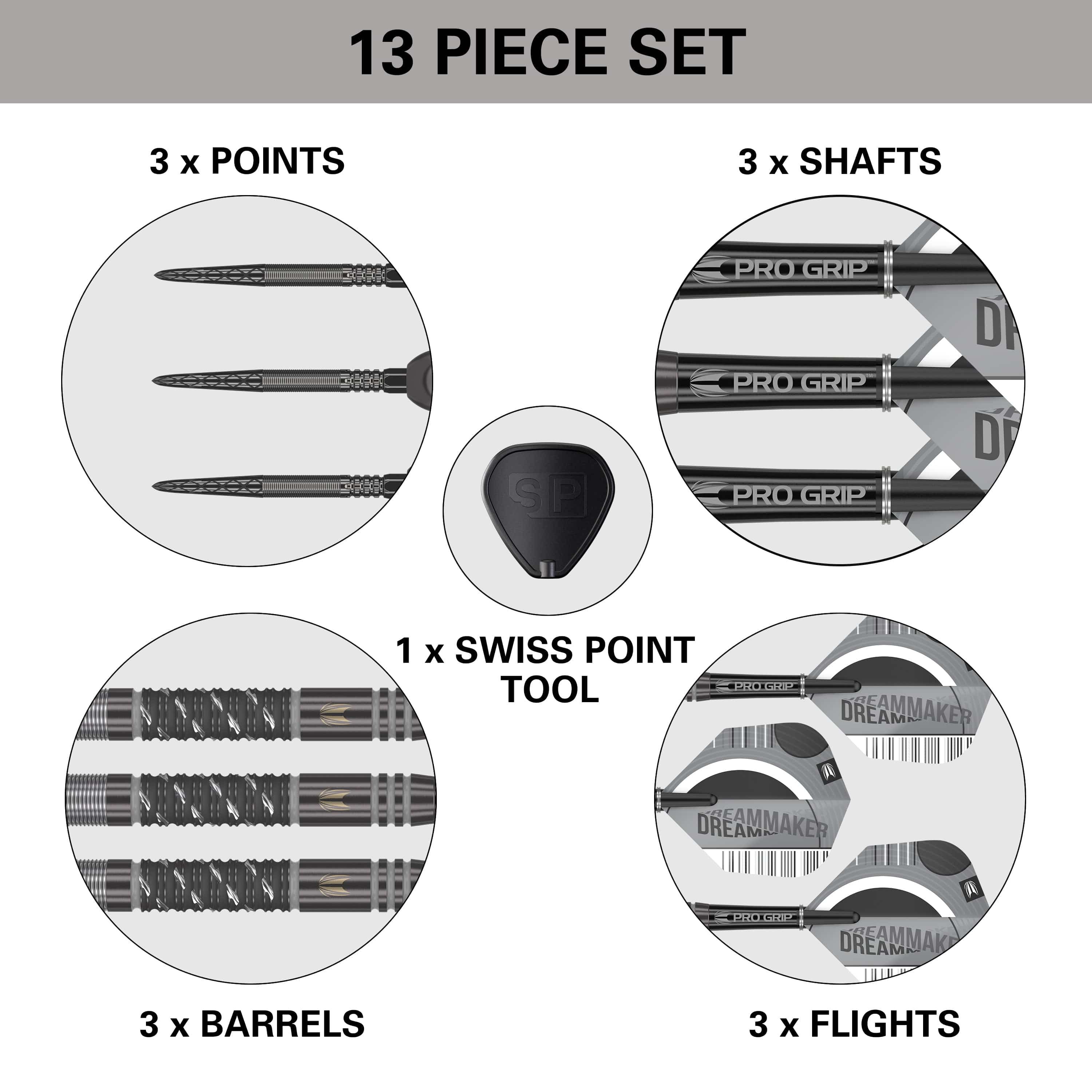 Dimitri van den Bergh ECHO 90% Steeldarts - DreamDarts Dartshop