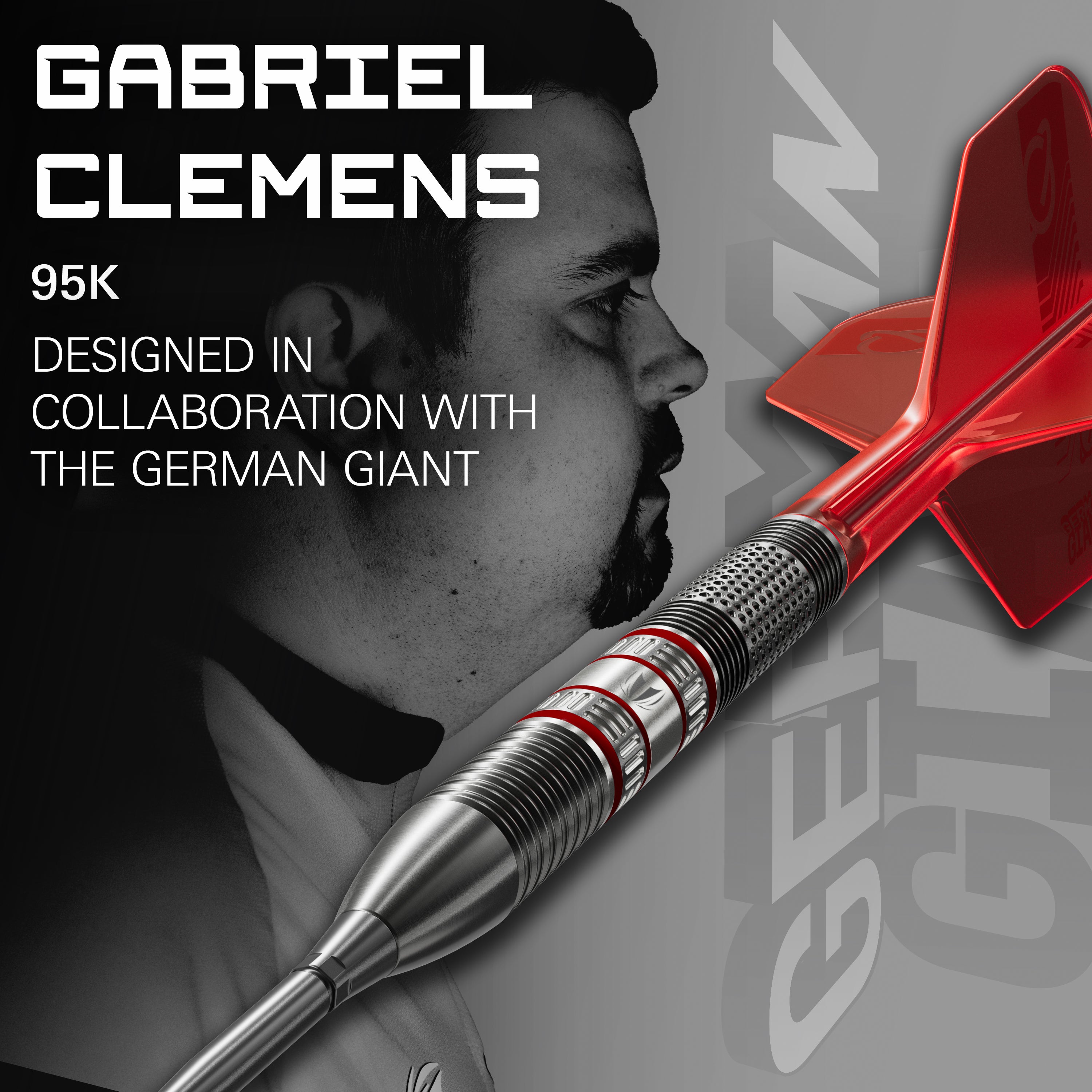 GABRIEL CLEMENS 95K STEEL TIP DARTS - DreamDarts Dartshop