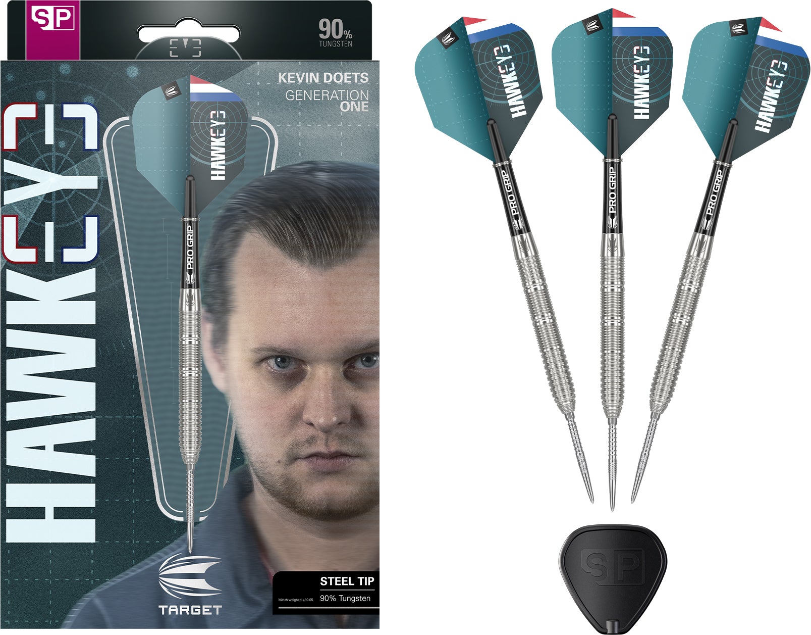 KEVIN DOETS 90% 23G SP STEEL TIP DARTS - DreamDarts Dartshop
