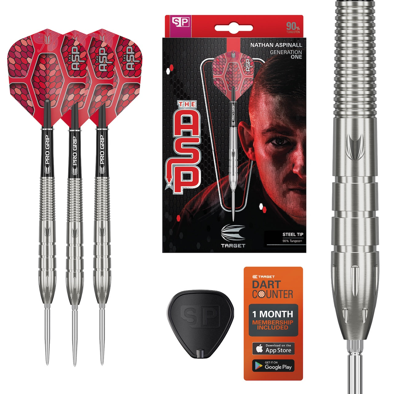 Nathan Aspinall GEN1 90% SwissPoint Steeldarts - DreamDarts Dartshop