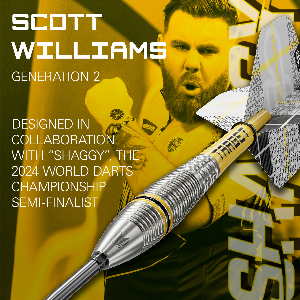 Scott "Shaggy" Williams G2 90% Steeldarts - DreamDarts Dartshop