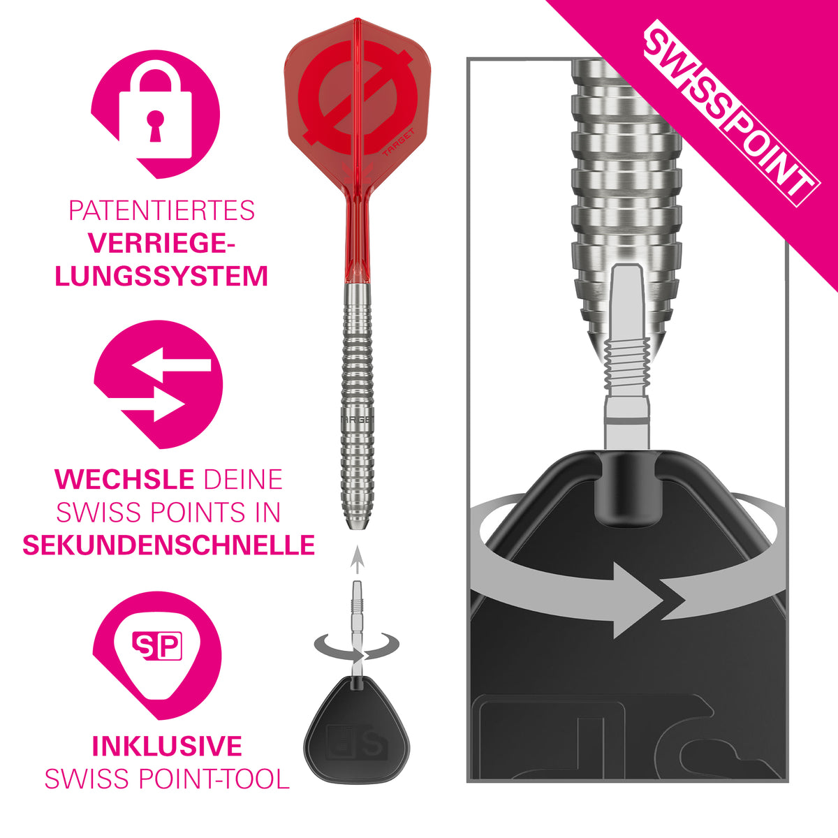 TARGET GROUP Ø 01 50% Steeldarts - DreamDarts Dartshop