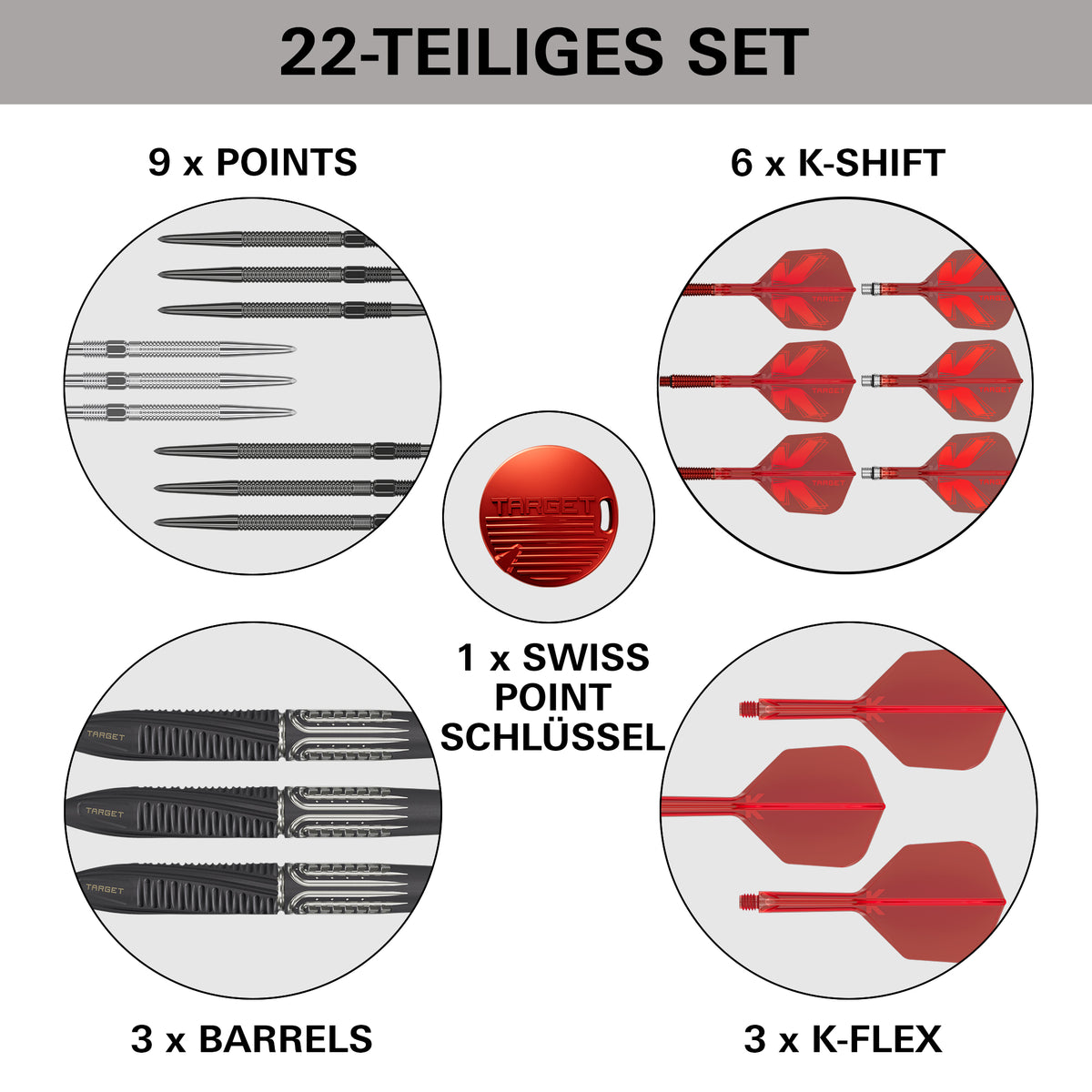 TARGET SHIFT 90% Steeldarts - DreamDarts Dartshop