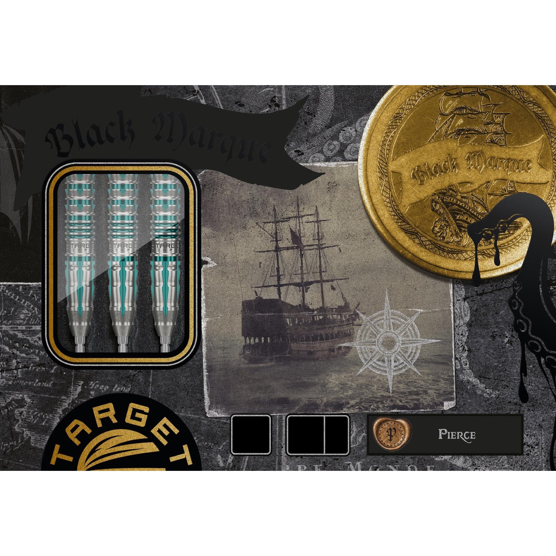 Black Marque Pierce 90% Steeldarts - DreamDarts Dartshop