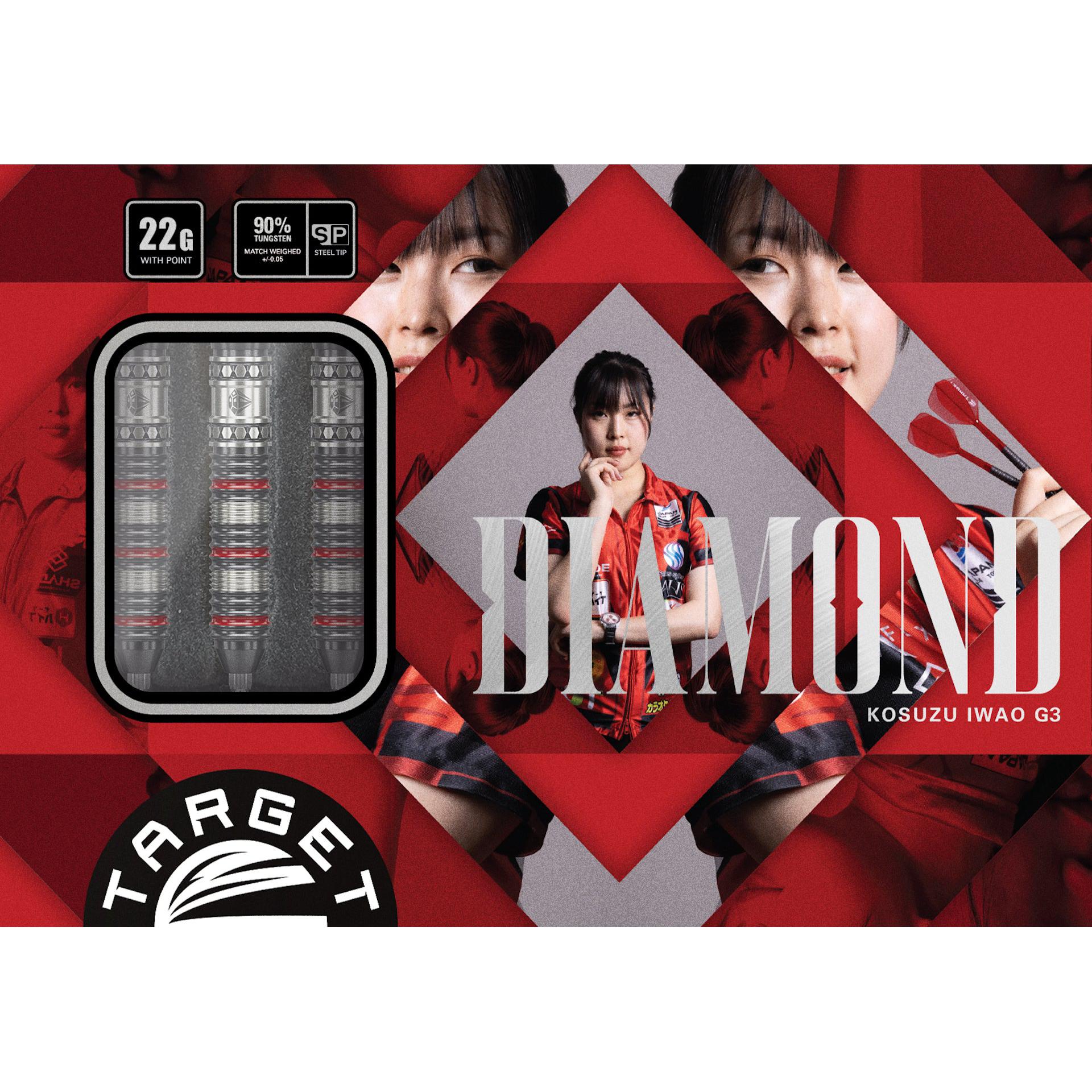 DIAMOND GEN 3 90% STEEL TIP DARTS - DreamDarts Dartshop