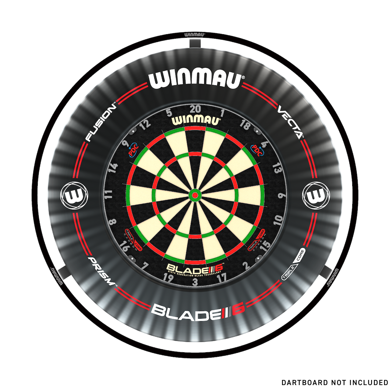 Winmau Plasma Surround Set Black - DreamDarts Dartshop