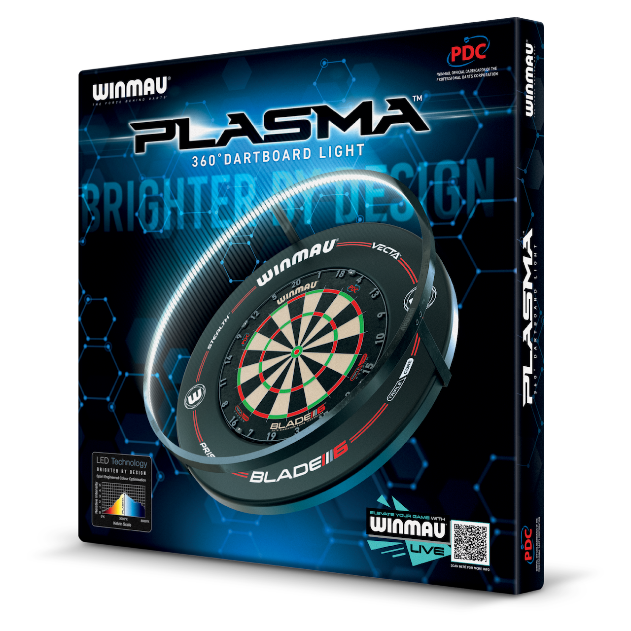Winmau Plasma Surround Set Black - DreamDarts Dartshop