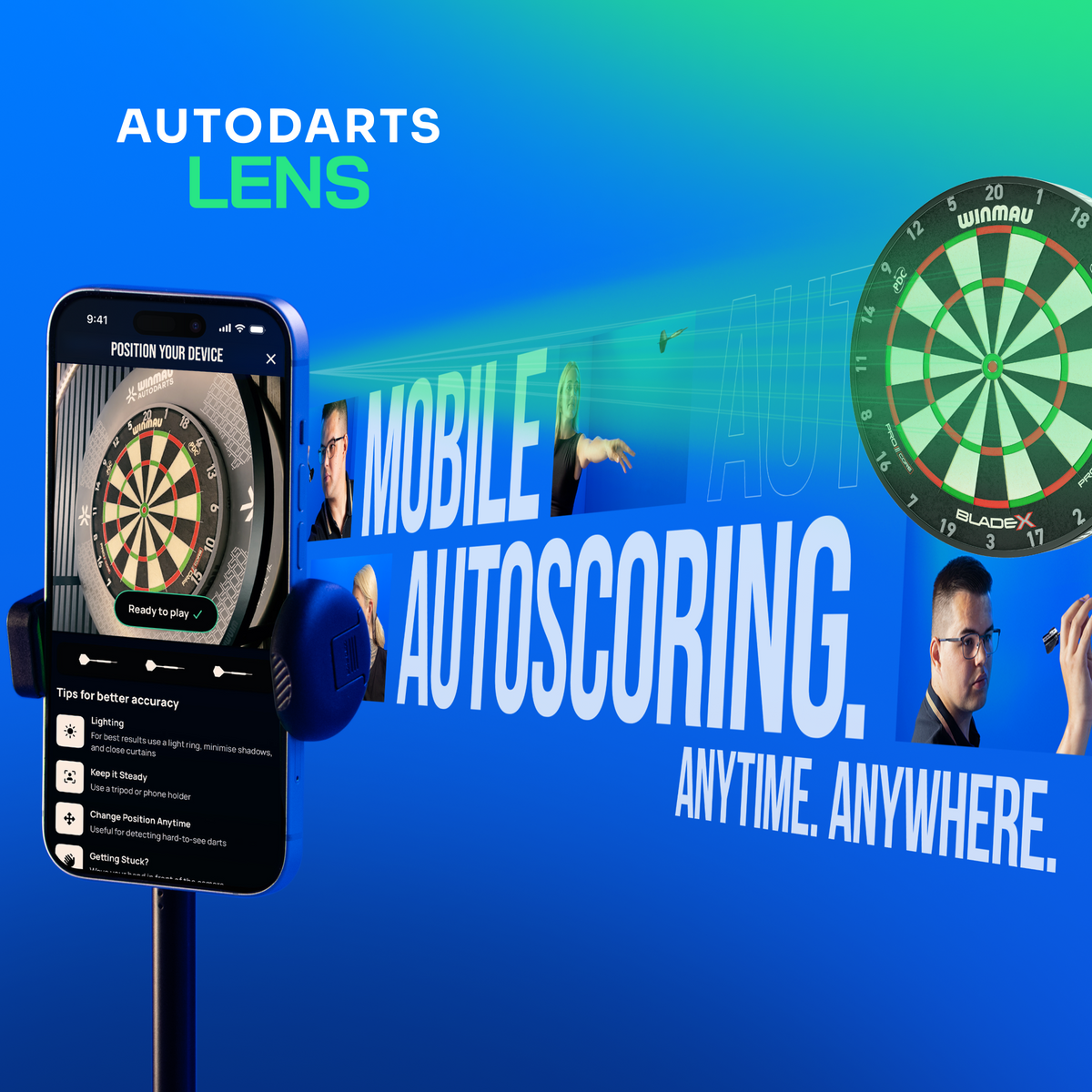 Winmau Autodarts Device Stand inkl. 12 Monate Plus Membership - DreamDarts Dartshop